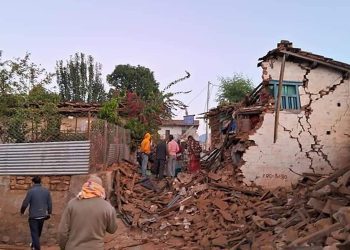 Efectos del terremoto en la zona de Jajarkot. Foto: CNN.