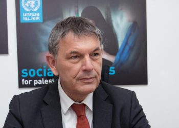 El jefe de la Agencia de la ONU para los Refugiados Palestinos, Philippe Lazzarini. Foto: UNA-UK.