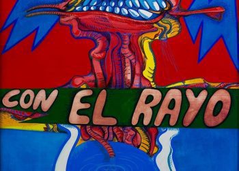 Detalle de la obra “Con el rayo hay que insistir”, Umberto Peña.