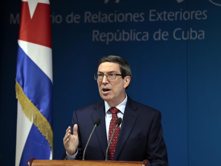 El canciller cubano, Bruno Rodríguez. Foto: EFE.