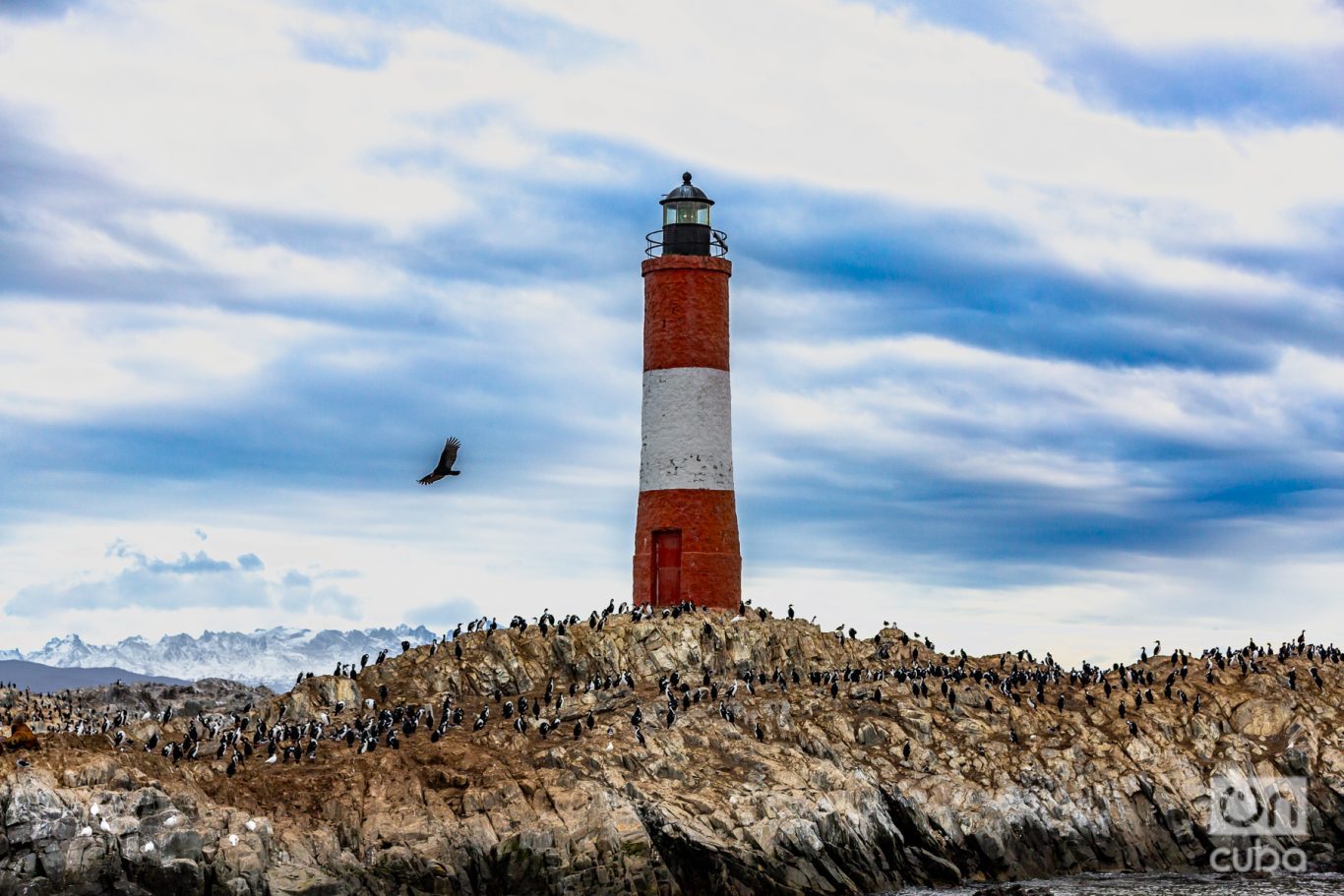  Durante muchos años, el Faro Les Eclaireurs fue el único faro en la zona y jugó un papel vital en la navegación por el Canal Beagle. Foto: Kaloian.
