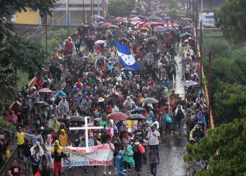 Nueva caravana de migrantes en México. Foto: France 24.