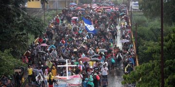 Nueva caravana de migrantes en México. Foto: France 24.