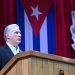 El presidente Miguel Díaz-Canel habla en la clausura de las sesiones de la Asamblea Nacional, el 22 de diciembre de 2023. Foto: @PresidenciaCuba / X.