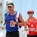 El joven pentatleta cubano Sunel Lezcano (delante), durante el Campeonato Norceca de Pentatlón Moderno de Guatemala 2023. Foto: CGAG Guatemala.