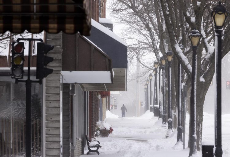 La nieve en Iowa, 13 de enero de 2024. Foto: EFE.