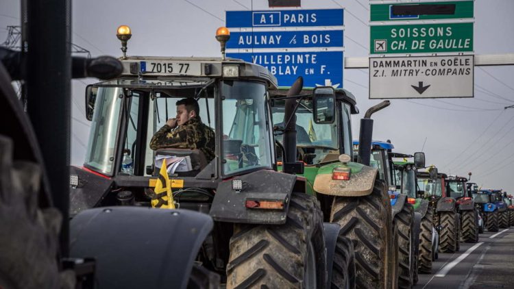 Agricultores franceses. Foto: EFE.