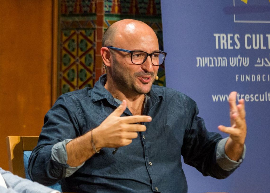 Alejandro Luque en la Fundación Tres Culturas de Sevilla, octubre de 2018. Foto: Anna Elias (detalle).