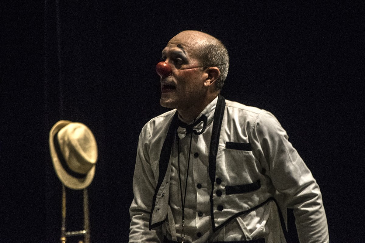 Clowncierto, el más reciente espectáculo de Teatro Tuyo, durante el Festival de Teatro de La Habana. Noviembre de 2023. Foto: Yuris Nórido.