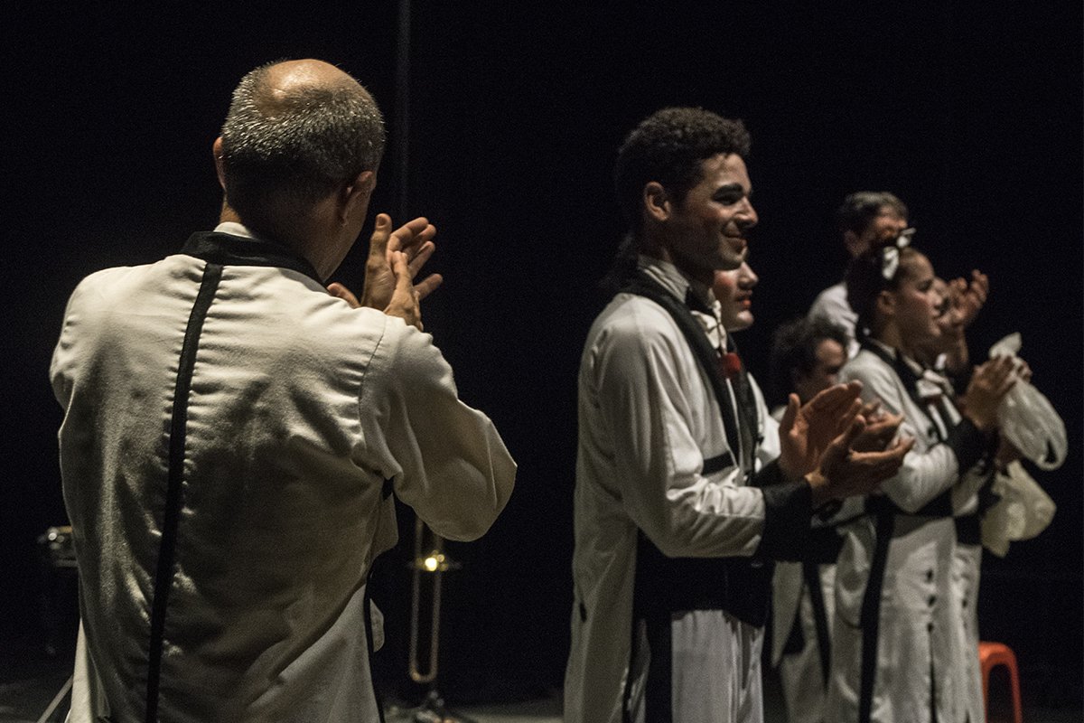 Clowncierto, el más reciente espectáculo de Teatro Tuyo, durante el Festival de Teatro de La Habana. Noviembre de 2023. Foto: Yuris Nórido.