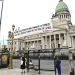 Exteriores de la sede de la Cámara de Diputados, en el Congreso de Argentina, antes del inicio del debate de la “ley ómnibus” que impulsa el Ejecutivo de Javier Milei. Foto: Matias Martin Campaya / EFE.