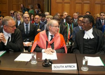 Primera audiencia ante la Corte Internacional de Justicia (CIJ) para escuchar la necesidad de medidas cautelares contra Israel, acusada de genocidio en Gaza, por Sudáfrica. Foto: Imane Rachidi / EFE.