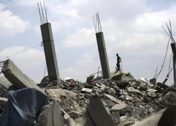 Los bombardeos de Israel. Foto: EFE.