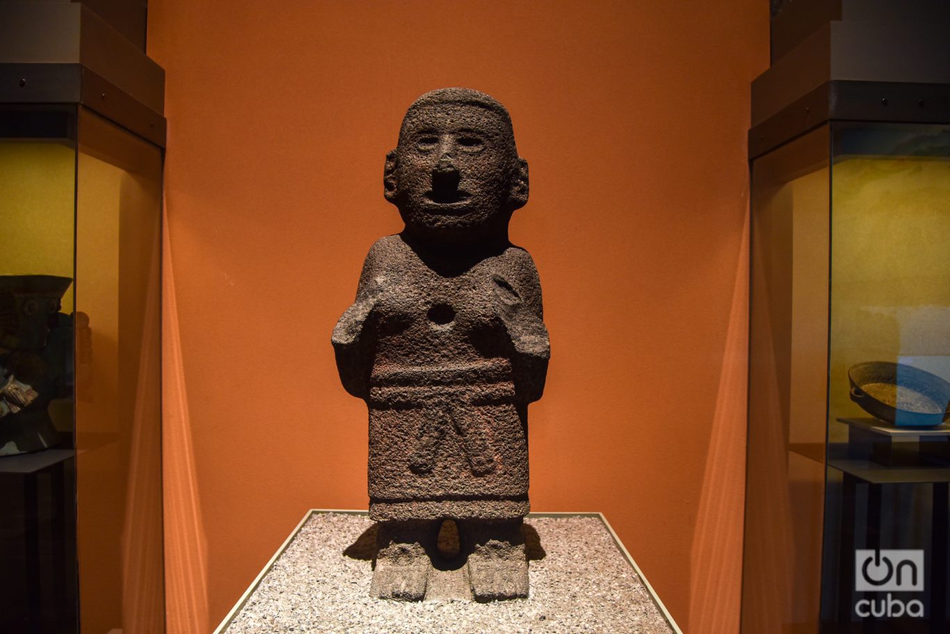Pieza arqueológica expuesta en una de las salas del Museo Nacional de Antropología de México. Foto: Kaloian.