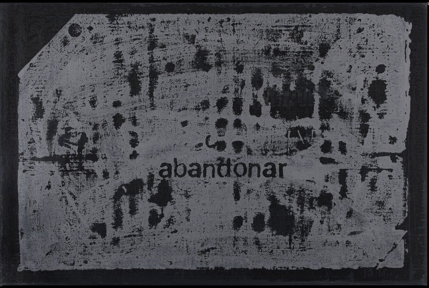 “Abandonar”, 2022. De la serie “Non sequitur”. Acrílico sobre lienzo, 140 x 200 cm.
