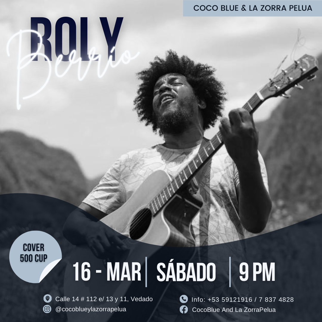 16 marzo, Roly Berrío, Coco Blue