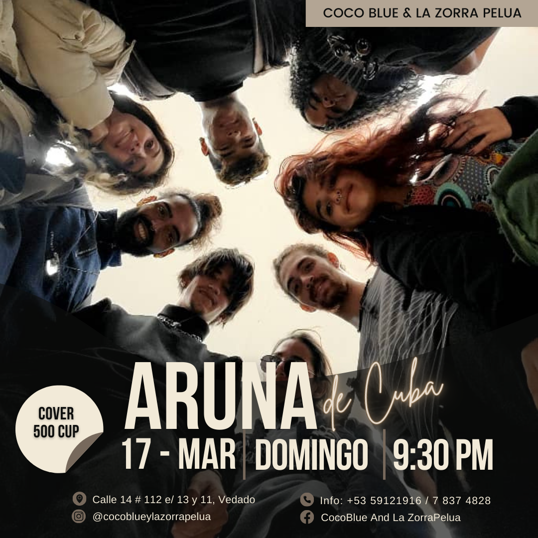 17 marzo, Aruna, Coco Blue