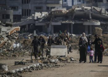 Los bombardeos de Israel en Gaza. Foto: EFE.