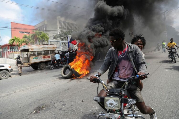 Violencia en las calles hatianas. Foto: CNN.