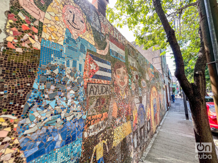 Muro cercano al que fuera centro clandestino de detención y tortura conocido como Automotores Orletti. Foto: Kaloian.