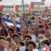 Acto de solidaridad con el pueblo de Palestina efectuado en la Tribuna Antimperialista José Martí, día 1 de marzo de 2024. Foto: Otmaro Rodríguez.