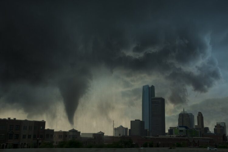 Tornado en Oklahoma. Foto: Newsweek.