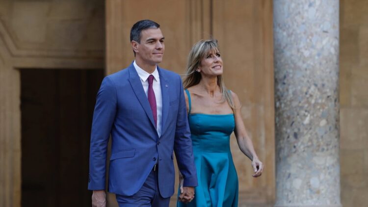 Presidente del gobierno español Pedro Sánchez y su esposa, Begoña Gómez. Foto: LaSexta