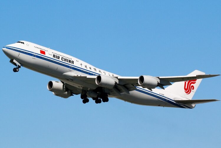 Avión de la aerolínea Air China. Foto: flightradar24.com / Archivo.