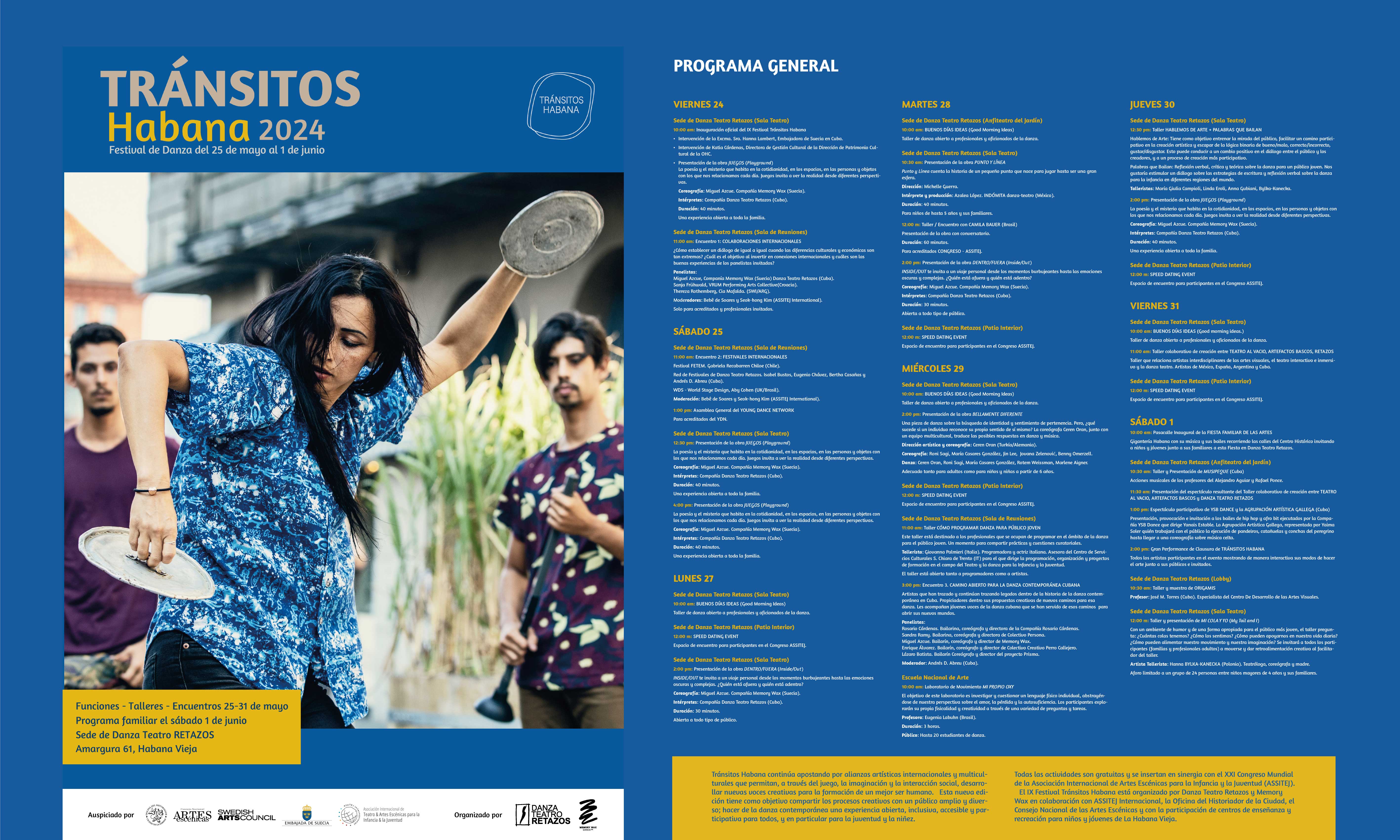 Festival Tránsitos Habana 2024 programa