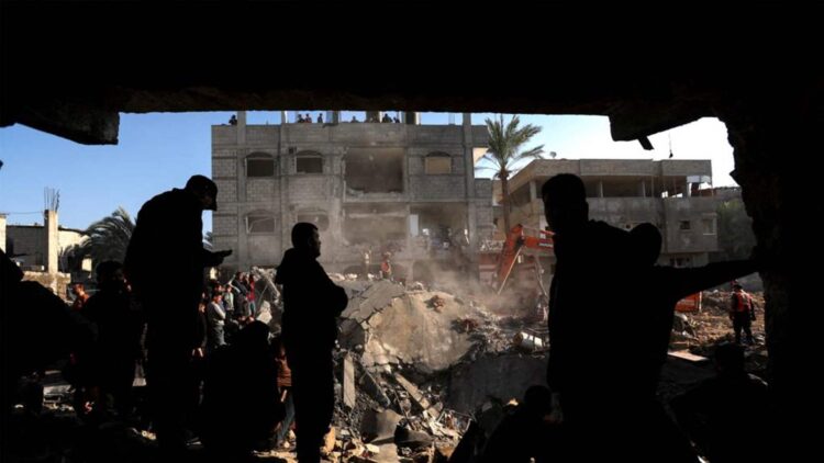 Gaza bombardeada. Foto: LBCI