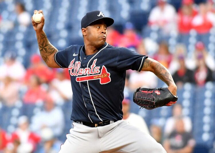 Raisel Iglesias ha sido el arma fundamental del bullpen de Atlanta.  Foto: Tomada de The Athletic.