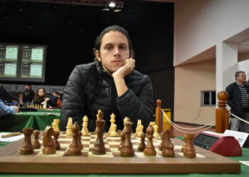 Carlos Daniel Albornoz que el único que no venció durante el debut cubano en la Olimpiada de Ajedrez 2024. Foto: X @OpenChessLa Roda