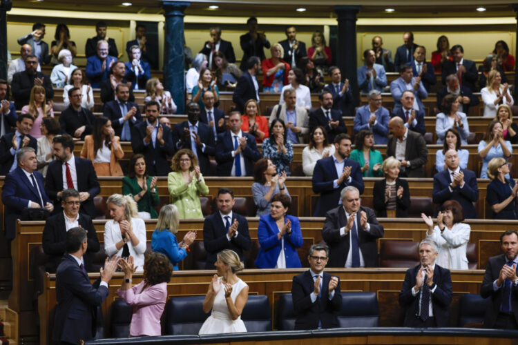 El Congreso aprueba la ley de amnistía para la normalización institucional, política y social en Cataluña. Foto: JJ Guillen/EFE.