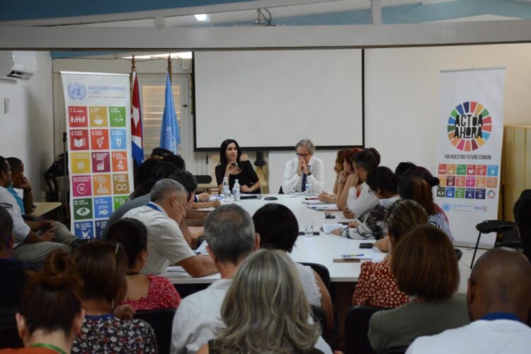 Directora regional del Programa de las Naciones Unidas para el Desarrollo (PNUD) para América Latina y el Caribe, Michelle Muschett, en La Habana. Foto: @MichMuschett