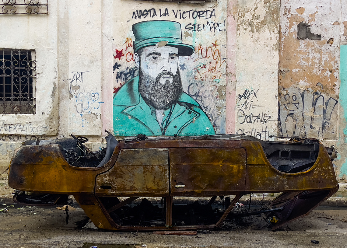 Fotografía de Yander Zamora, expuesta en Estudio Z. De la serie "Hasta la Victoria Siempre".