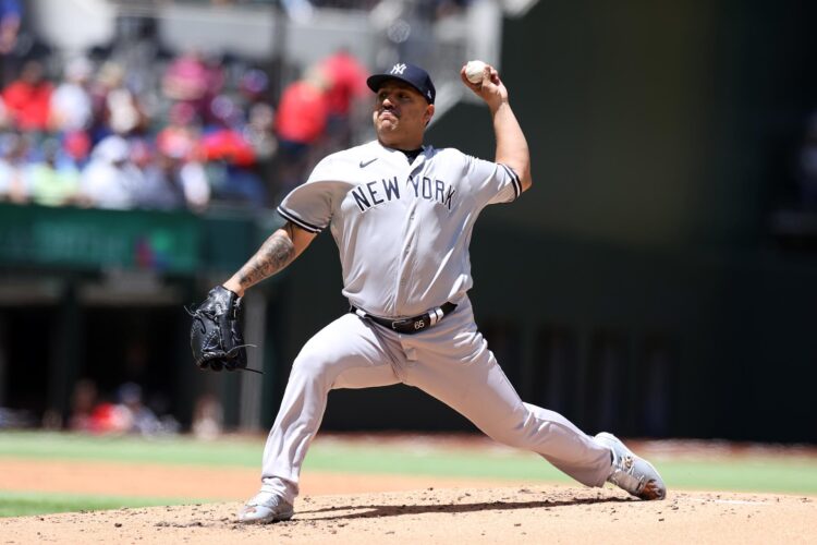 Néstor Cortés Jr. ha logrado establecerse como el lanzador cubano más destacado de los Yankees tras Aroldis Chapman y Orlando "El Duque" Hernández. Foto: Adam Davis/EFE.