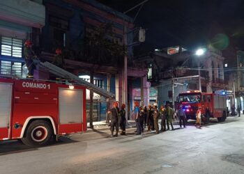 Derrumbe en una edificación en La Foto: Consejo de la Administración Municipal / Facebook.