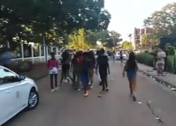 Captura de video del momento de los disturbios del sábado 8 de junio en la Finca de los Monos, en La Habana.