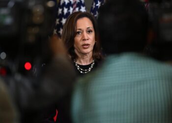 Kamala Harris en la Casa Blanca. Foto: EFE.