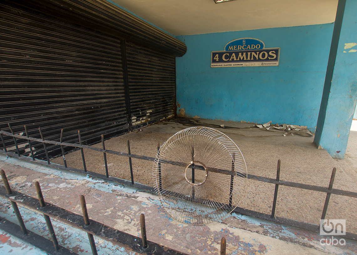Sección del Mercado de Cuatro Caminos en CUC, hoy cerrada. Foto: Otmaro Rodríguez.