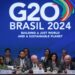 Luis Inacio Lula da Silva, presidente de Brasil y lider protémpore del G20, durante la cumbre de ese grupo en Brasil. Foto: André Coelho / EFE.