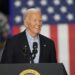 El presidente Biden en un mitin en Wisconsin el 5 de julio de 2024. Foto: EFE.