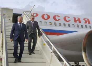 El presidente de la Duma Estatal de la Asamblea Federal de Rusia, Vyacheslav Volodin, llega a La Habana para realizar una visita de trabajo. Foto: Prensa Latina.