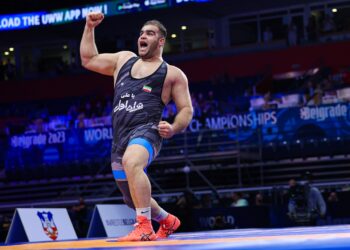 Amin Mirzazadeh debe ser el principal escollo de Mijaín López en su aventura olímpica de París 2024. Foto: Tomada de United World Wrestling.