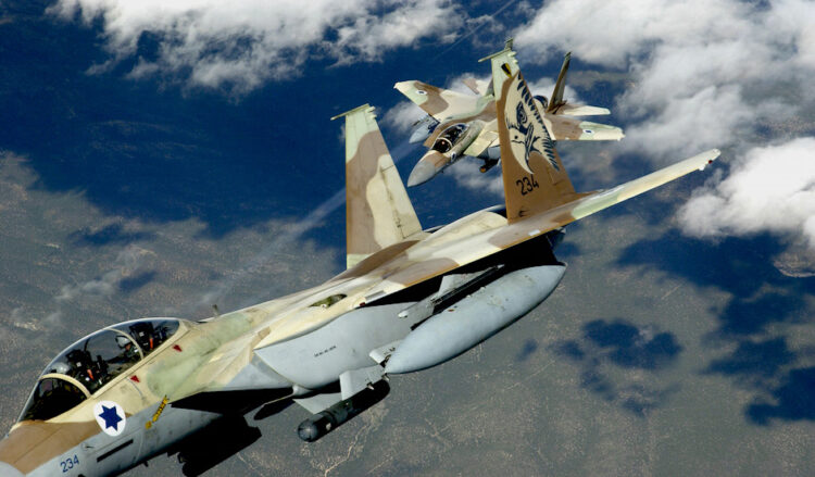 Dos F-15D Eagle de Israel. Foto: Por Israel.