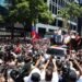 María Corina Machado este miércoles 28 de agosto en la avenida Francisco Miranda, de Caracas. Foto:  Ronald Peña/EFE.