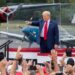 Donald Trump en el Museo de Aviación de Carolina del Norte en Asheboro, Carolina del Norte,  el 21 de agosto de 2024.. Foto: EFE/EPA/GRANT BALDWIN.