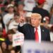 Donald Trump en un mitin de campaña en Atlanta, Georgia, 3 de agosto de 2024. Foto: EFE/EPA/EDWARD M. PIO RODA.