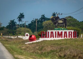 Entrada por carretera al municipio de Guáimaro, en Camagüey. Foto: cubahora.cu / Archivo.