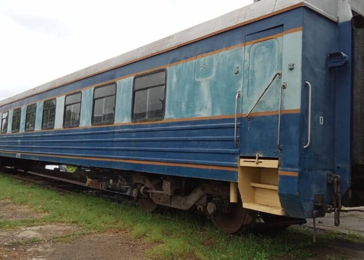 Coches del tren Santiago de Cuba-Manzanillo. Foto: Tomada del perfil de Facebook de Eduardo Rodríguez Dávila.